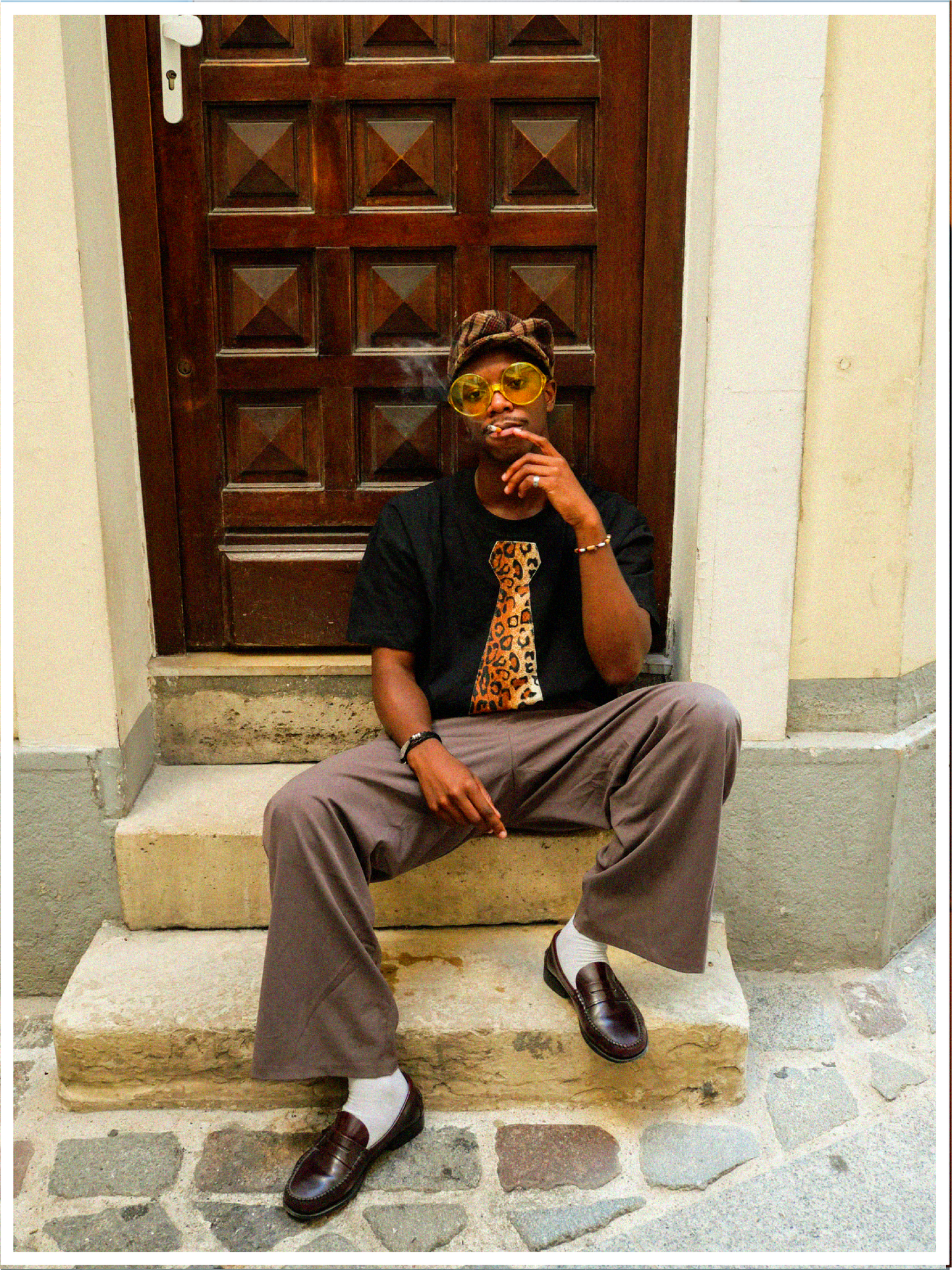 tie-shirt léopard