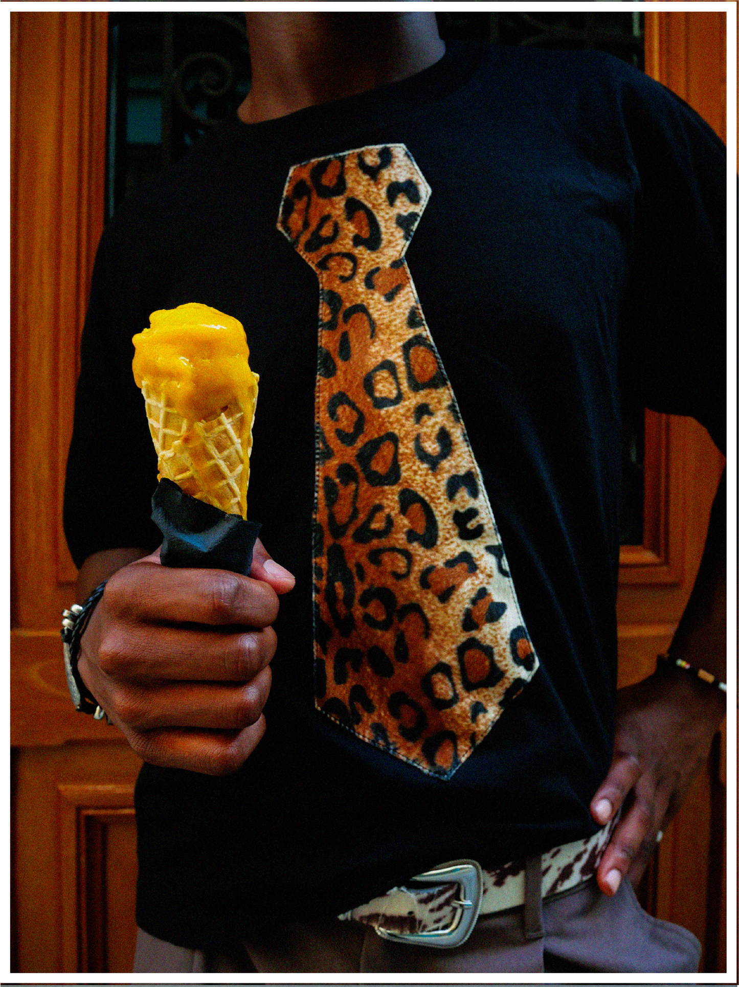 tie-shirt léopard