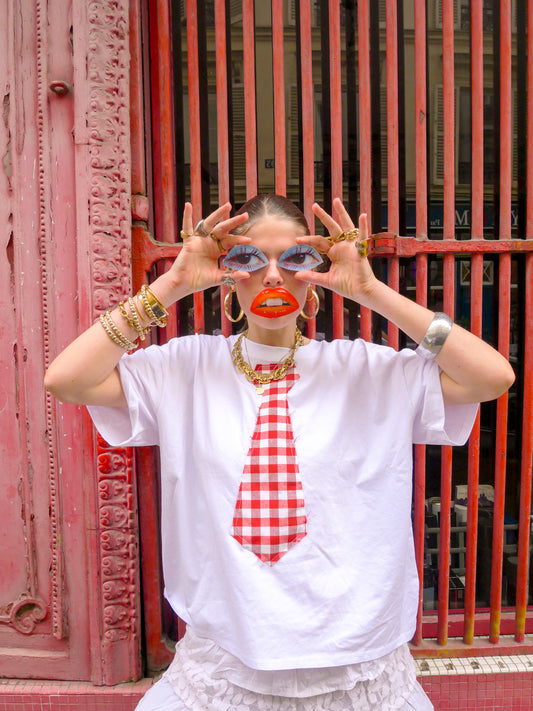 tie-shirt vichy