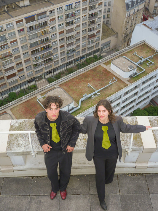 tie-shirt velour vert